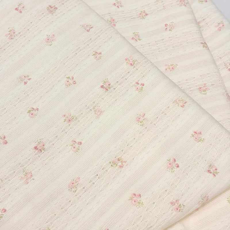 100% pamut Jacquard, vágott és ráncos szövetek